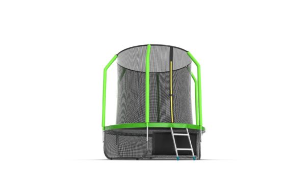 EVO JUMP Cosmo 6ft (Green) + Lower net. Батут с внутренней сеткой и лестницей, диаметр 6ft (зеленый) + нижняя сеть